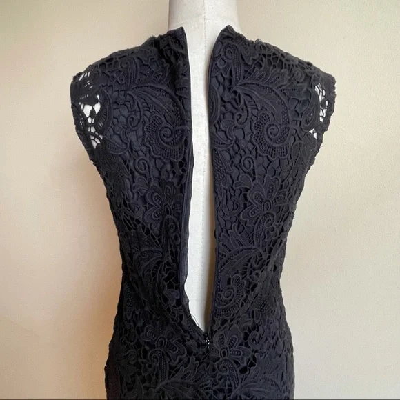 ZARA | Mini Lace Black Dress | Size M - Picture 8 of 9